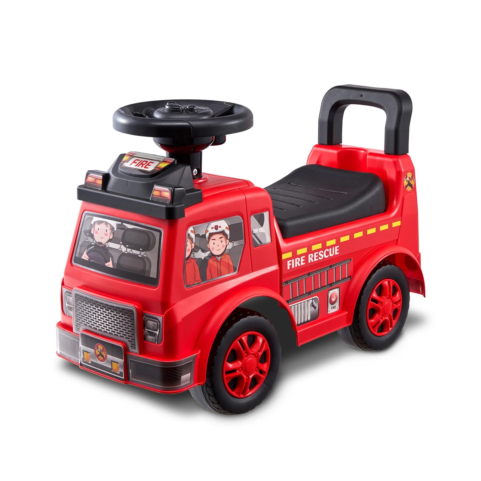 SucceBuy Ride On Push Car Kids Ride On Car with Music Steering Wheel & Under Seat Storage for Toddlers Ages 3-12 Ride Racer