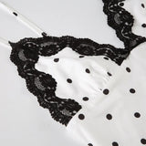 V-Neck Lace Patchwork Maxi Gown