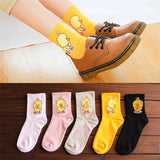 Dancing Duck Cartoon Art Socks