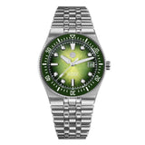 San Martin 40mm Enamel Spiral Dial Integrated Bracelet Men Diver Watch Miyota 9015 Automatic Mechanical Waterproof 200m SN0148
