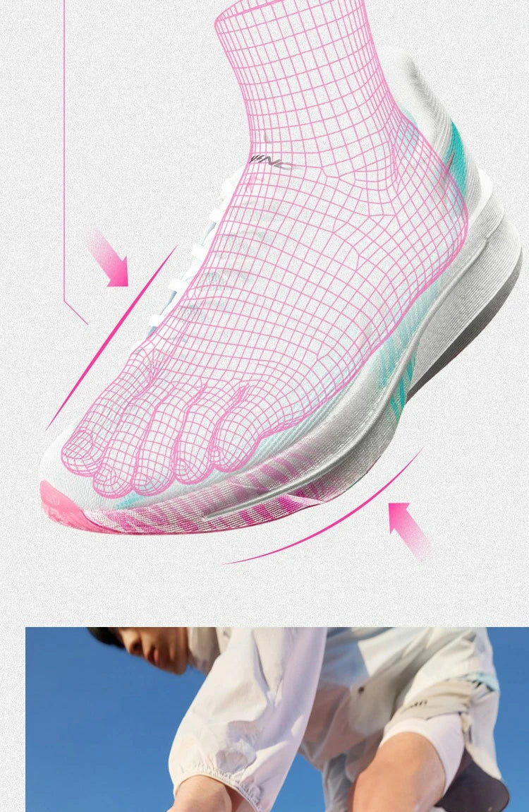 QIAODAN Man Trail Running Shoes 2026 WIND 4 Men's GYM Jogging Sport Shoes Mesh Breathable Athletic Running Sneakers QDB023262298