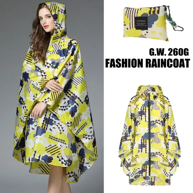 Waterproof Hooded Rain Poncho – Lightweight & Stylish