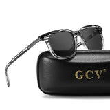 GCV Brand Original Fashion Acetate Polarized Sunglasses Cat Eye Square Frame Fishing Glasses Driving Outdoor Hiking UV400