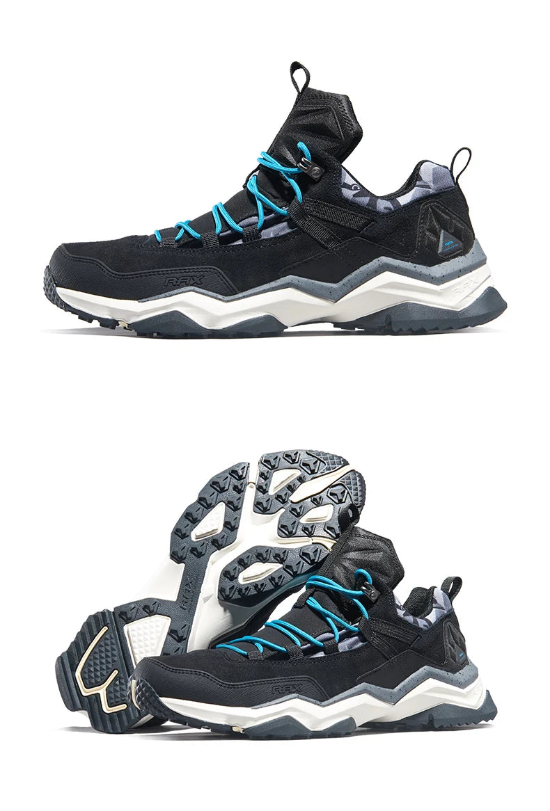 Rax Hiking Shoes Men Waterproof Trekking Shoes Lightweight Breathable Outdoor Sports Sneakers for Men Climbing Leather Shoes