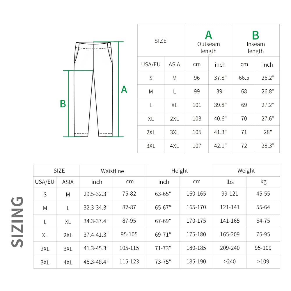 WOSAWE Reflective Waterproof Rain Pants – Unisex