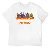 Men's Oversized Noche Con Alfredo Graphic T-Shirt