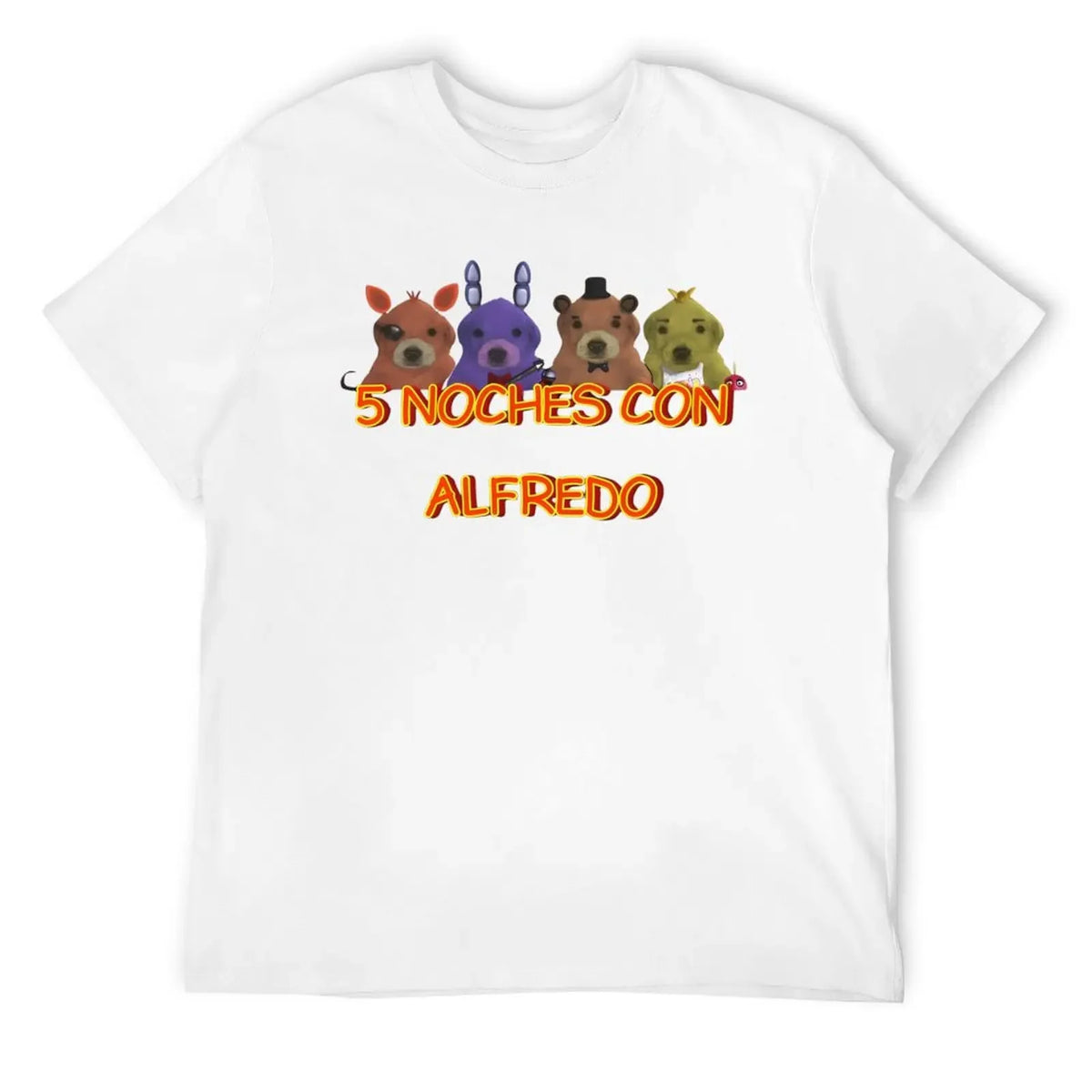 Men's Oversized Noche Con Alfredo Graphic T-Shirt
