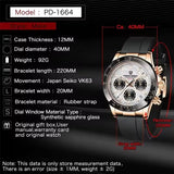 40mm New V2 PAGANI DESIGN Classic fashion Men Quartz Watches Sapphire Retro Chronograph Stainless Steel Waterproof Watch for Men