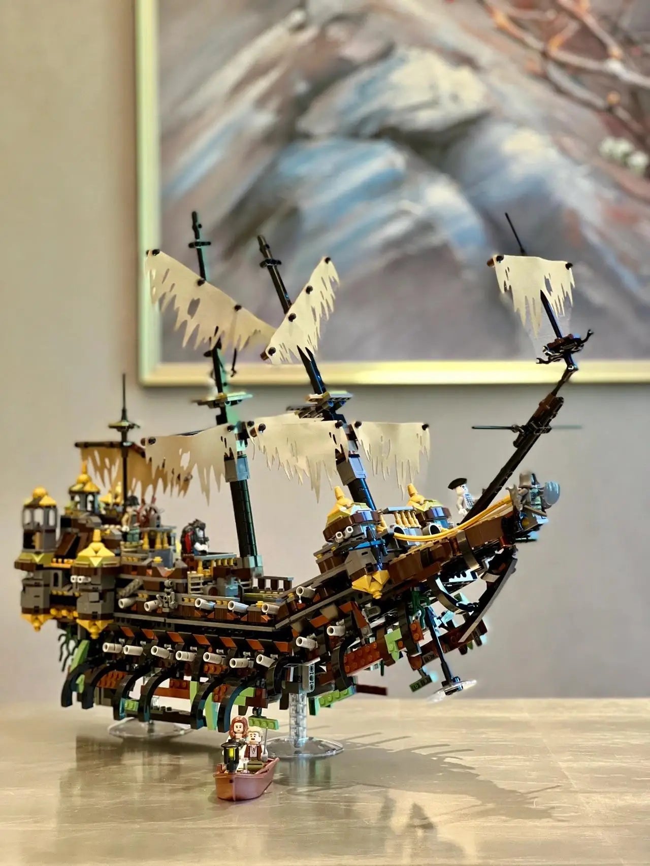 2294Pcs Pirates Ship Imperial Caribbean Building Blocks Set Flagship Model Compatible 71042 Christmas Gifts For Kids Toys