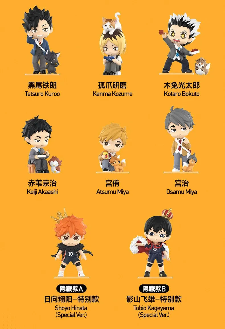 POP MART HAIKYU!! OFF-COURT VIBES Series  Mystery Box Genuine Blind Box Guess Toys Bag Ornament Figurine Home Decor Desktop Doll