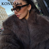 Elegant Faux Fur Oversized Coat