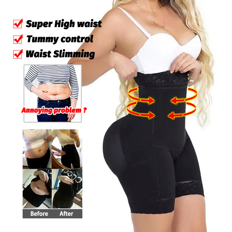 High Waist Seamless Butt Lifter Shapewear – Firm Control Tummy Girdle