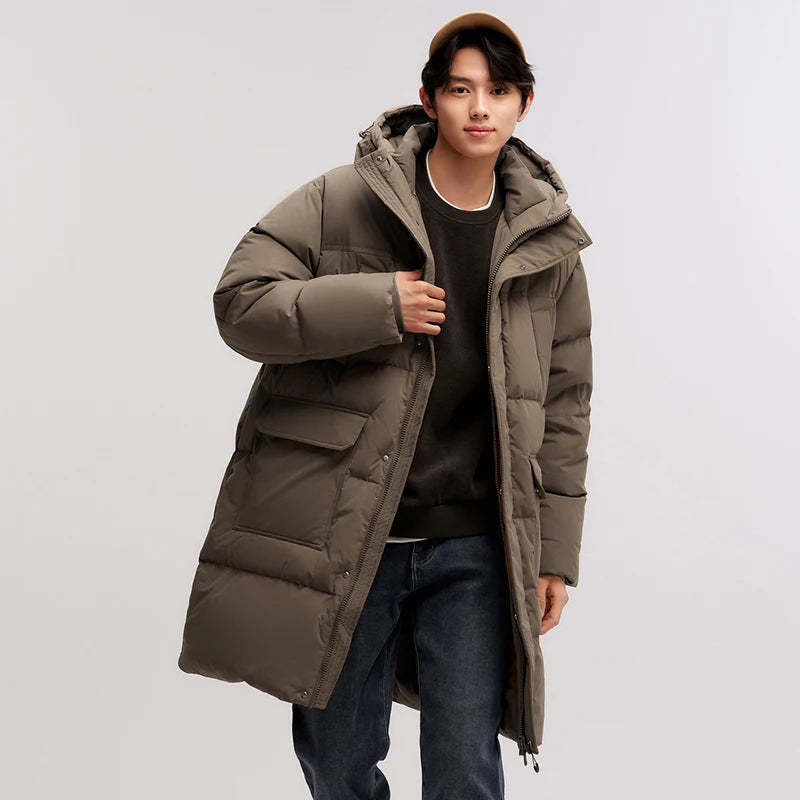 Semir Men's Premium Long Down Jacket | Waterproof
