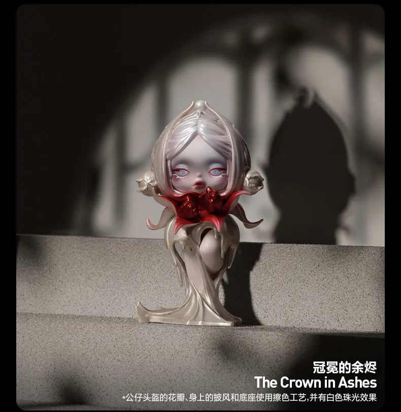 POPMART SKULLPANDA Petals In Four Acts Series Blind Box Genuine Toys Kawaii Anime Action Figure Guess Bag Doll Mystery Box Gifts