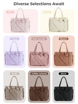 Women's Large Capacity Multi-Pocket Tote Shoulder Bag