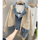 Layered Denim Jacket | Autumn/Winter Mixed-Media Streetwear