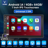ESSGOO 7"/9"/10" Double Din Car Stereo | Android 14 | CarPlay & Auto