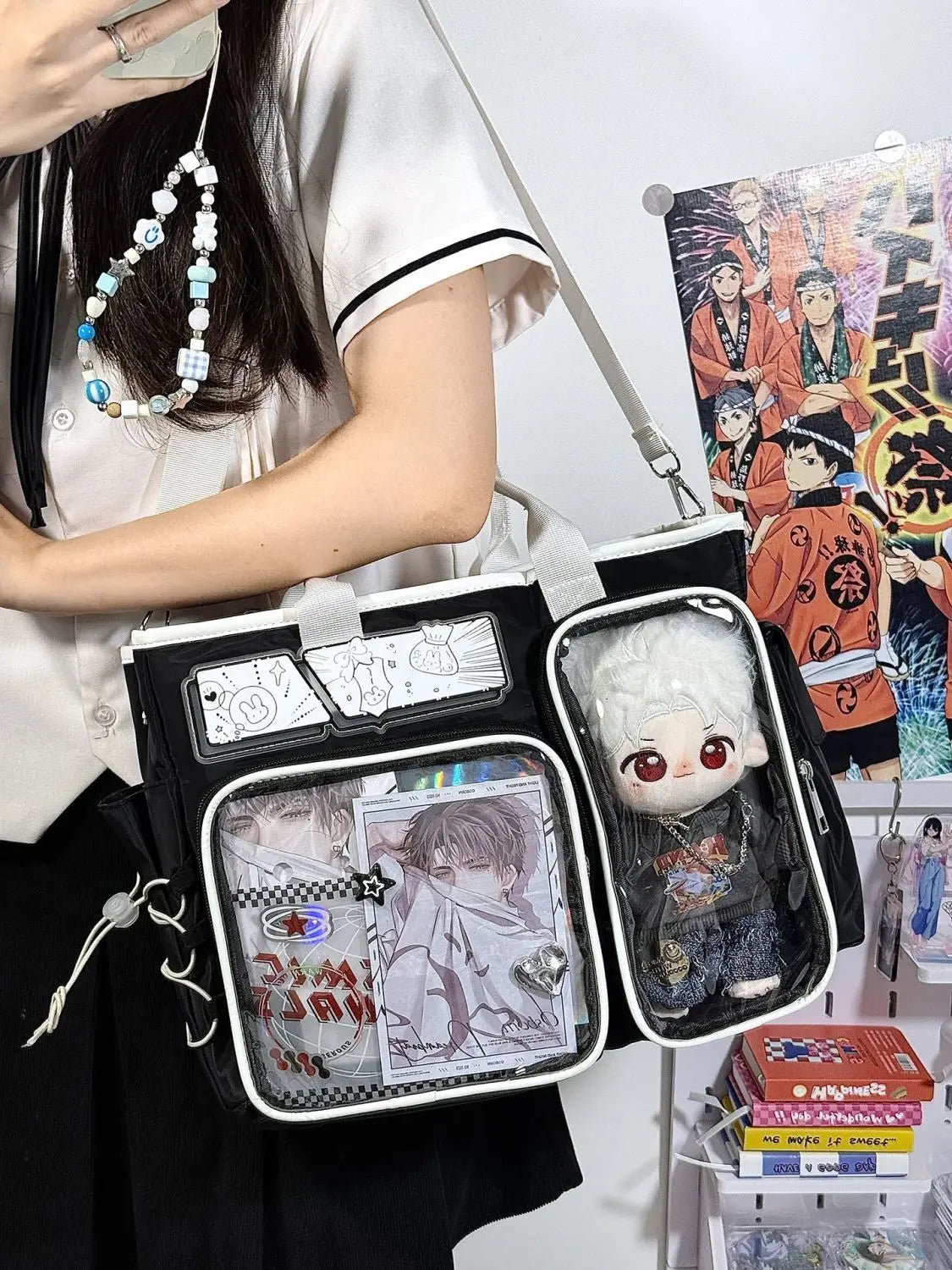 Women's Y2K Nylon Shoulder Bag