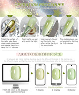 AS 9pcs Cat Eye Magnetic Moonlight Gel Nail Polish Set 15ml Sparkle White Silver Water Light Red UV Gel Nail Art Manicure Vernis