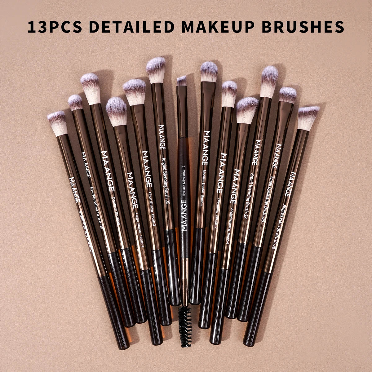 MAANGE Pro Makeup Brush Kit 20pcs Brushes with Storage Bag Dual End Foundation Powder Blush Eyeshadow Brush Beauty Blending Kit