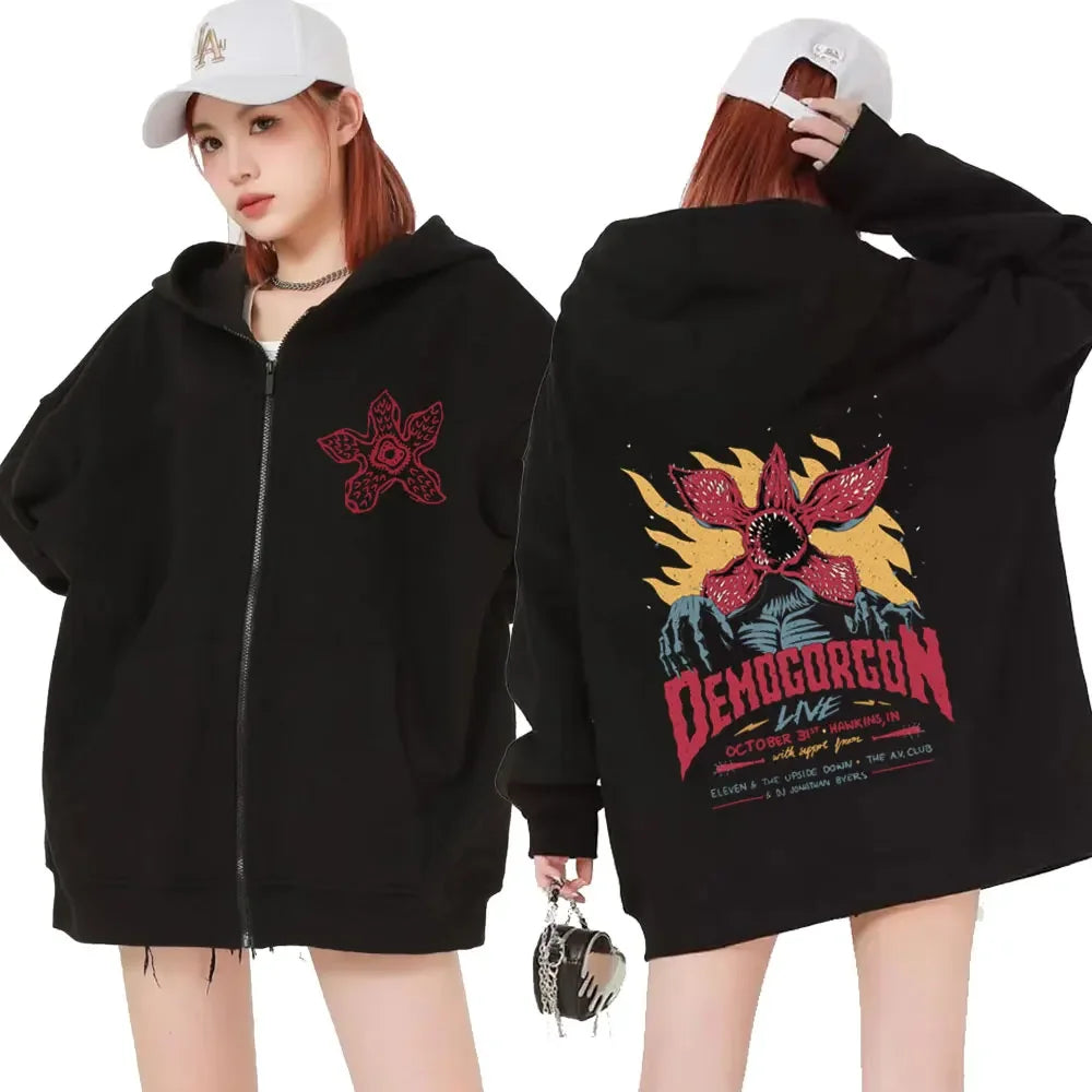 Eddie Munson Demogorgon Zipper Hoodie