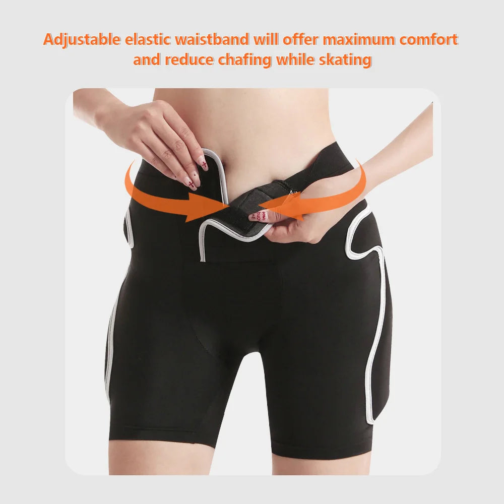 Adults Tailbone Hip Butt Pad 3D Hip Protector Padded Shorts for Ski Snowboarding