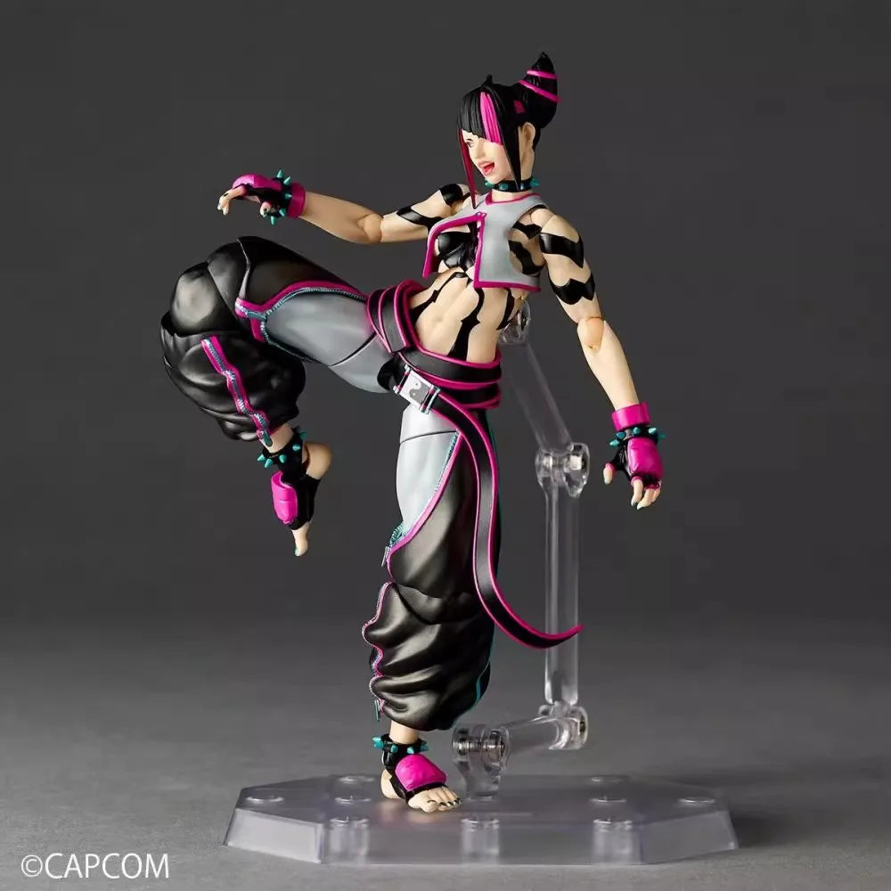 In Stock KAIYODO Ryu Han Juri Chun Li Movability Model Toys Revoltech AMAZING YAMAGUCHI Chun-Li SF6