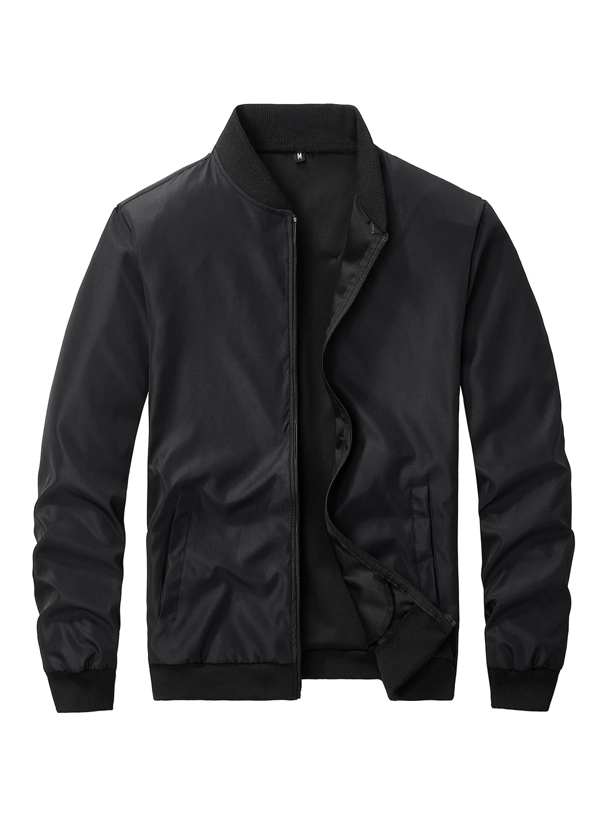 Men's Lightweight Zip-Up Baseball Collar Jacket