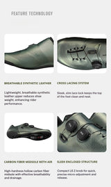 SHIMANO RC703 Road Cycling Shoes Carbon Sole SPD-SL Cleats Compatible Professional Road Bike Lock Shoes Men Women