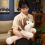 Cute Lying Husky Plush Pillow
