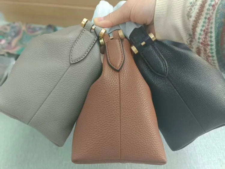 2024 Women Genuine Leather Luxury Handbags Small Size Versatile Cowhide Crossbody Bag Fashion Soft Messenger Purses