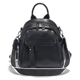 Zency Soft Genuine Leather Women Small Casual Backpack Travel Rucksack Shoulder Bag Purse Preppy Style Mochila 2025