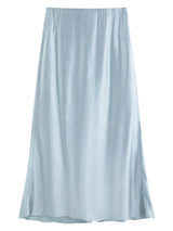 Acetate Trumpet Midi Skirt – Elegant Drape