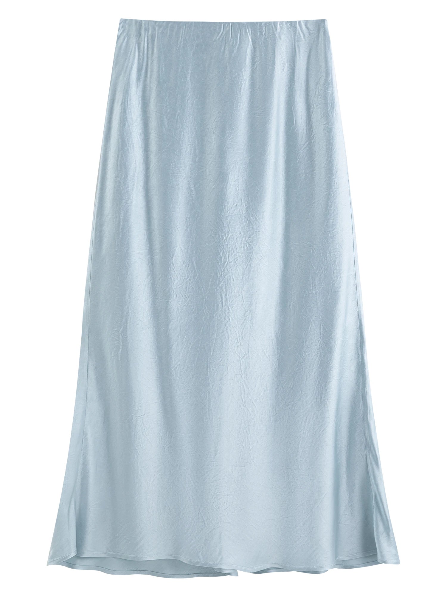 Acetate Trumpet Midi Skirt – Elegant Drape