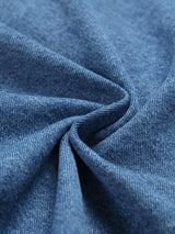 Men's Summer Vintage Denim Short-Sleeve Shirt, Lapel Button Casual Denim Blouse