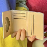 New Women Wallets Female Leather Purses Card Holders Graffiti Cat Portable Coin Purse Large Capacity Money Bag