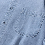 Classic Black Denim Shirt Men's Autumn New Fashion Loose Korean Casual Long-sleeved Jean Shirts Comfortable Male Clothes