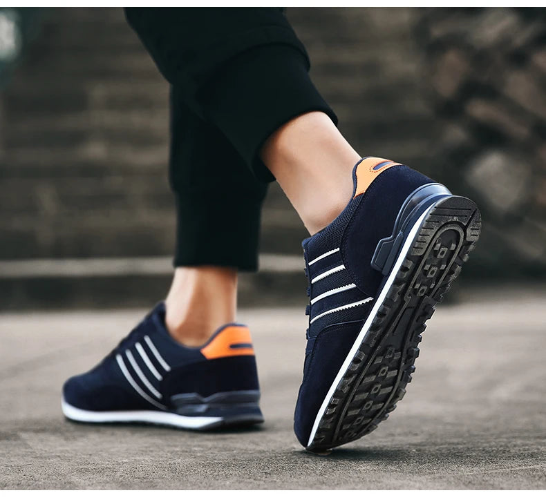 Men's Corduroy Lace-Up Casual Sneakers