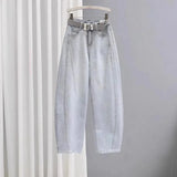 Spring Summer Loose Wide Leg High Waist Denim Jeans