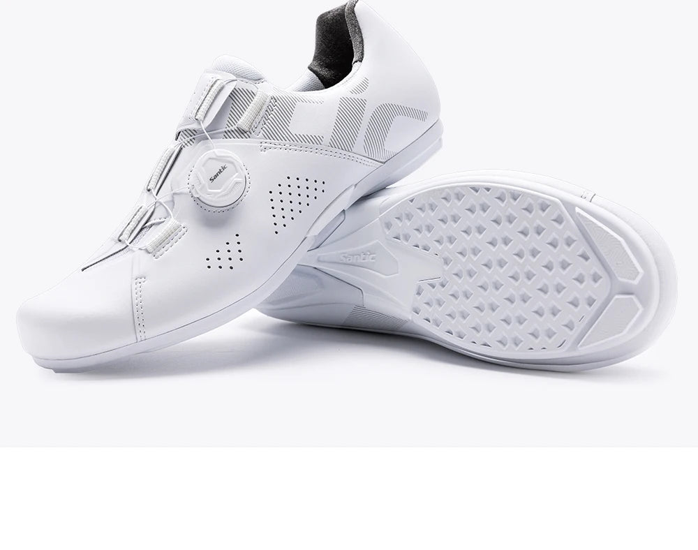 Santic Cycling Non-lock Flat Shoes Men Outdoor Sports MTB Bike Shoes Women Adjustable Casual Road Sneakers Comfortable Asia Size