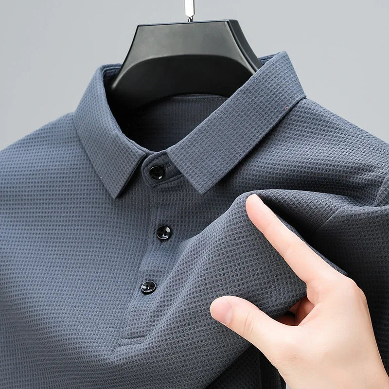 Men's USA-Made Long Sleeve Performance Polo