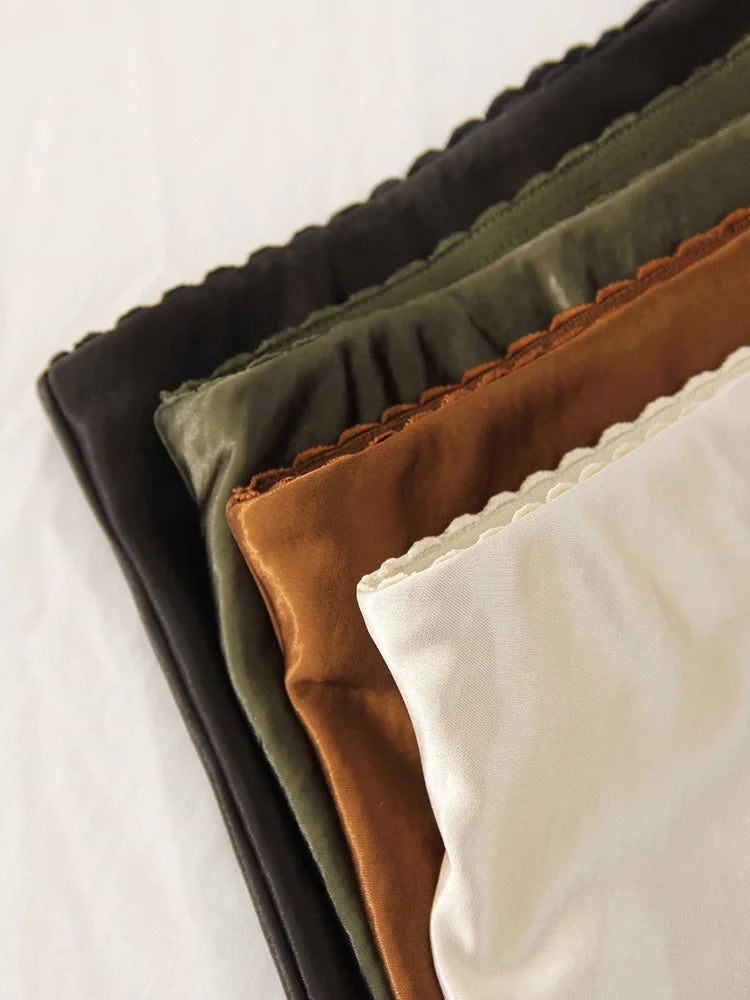 Women's Satin A-Line Mini Skirt | High Waist Office Style