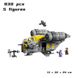 2026 NEW 930PCS MOC Razor Crest MOD Diy Set Modification Wars Starship Building Blocks Educational Toy Christmas Xmas Gifts