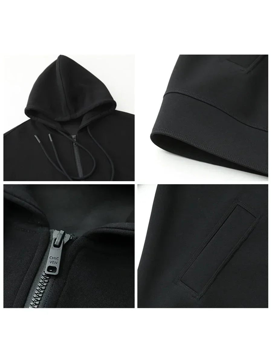 Women’s Relaxed Longline Zip-Up Hoodie