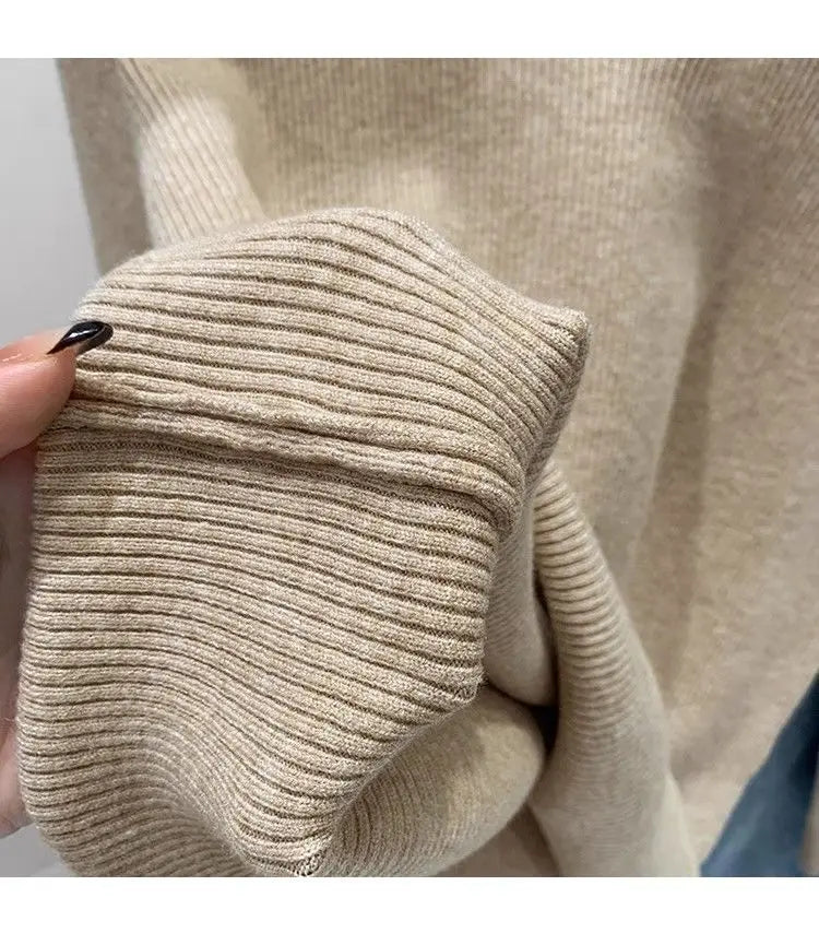 Women's Polo Collar Knit Sweater