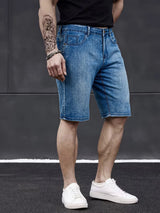 Men's Slim Fit Stretch Denim Shorts — Casual Summer Jean Shorts
