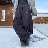 Women's Fleece Wide-Leg High-Waist Pants