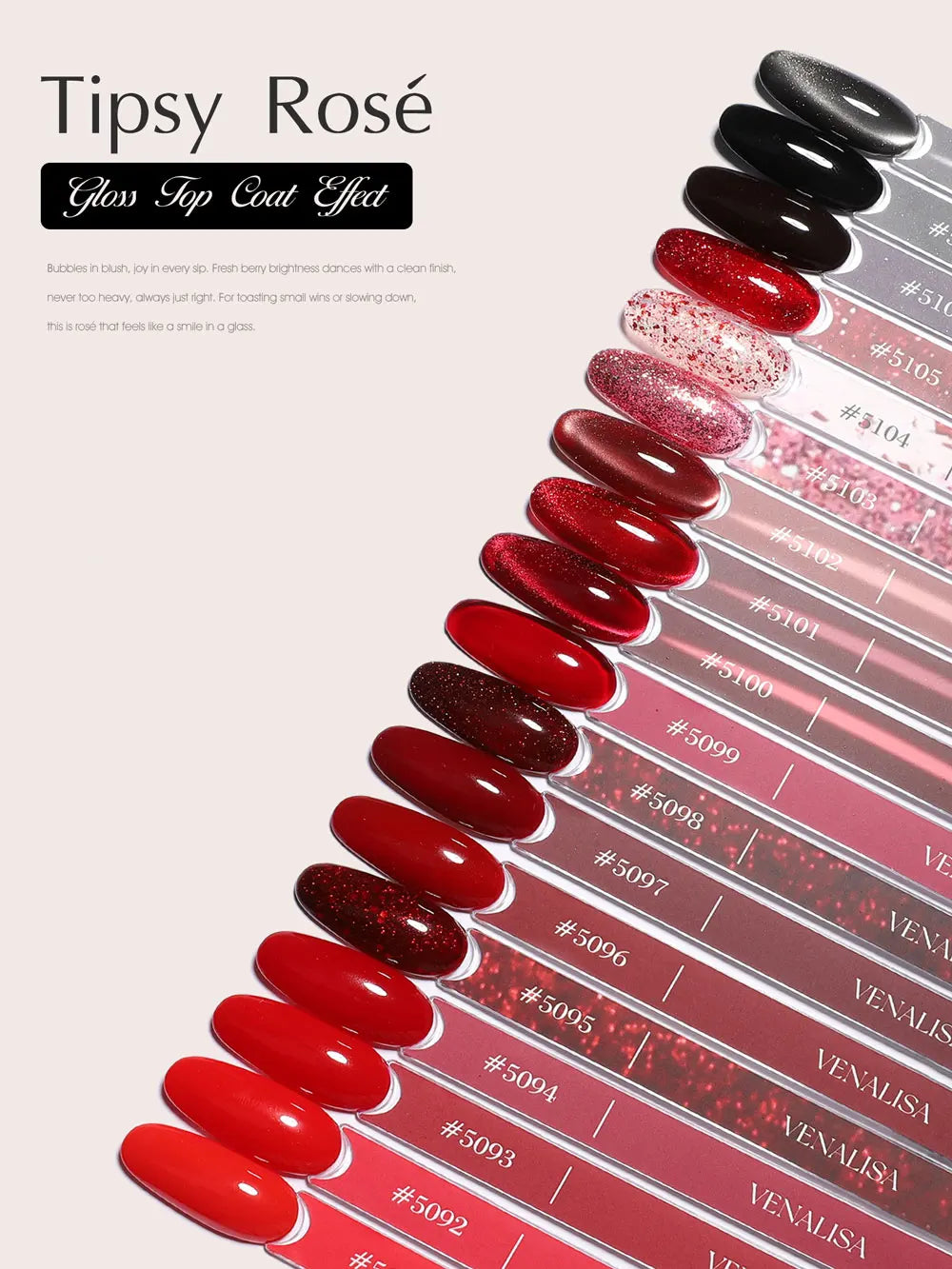 VENALISA 10ml Gel Polish Set | HEMA-Free | 90 Colors