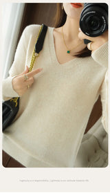 Women’s Lace V-Neck Knit Sweater