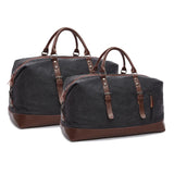 Original Canvas Leather Men Travel Bags Carry on Luggage Bags Men Duffel Bags Travel Tote Large Weekend Bag Overnight